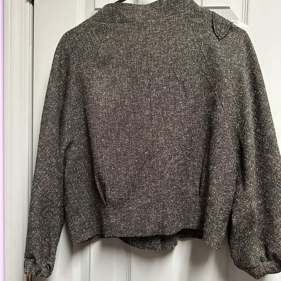 Elle Charcoal Jacket with Textured Design - Picture 4 of 4